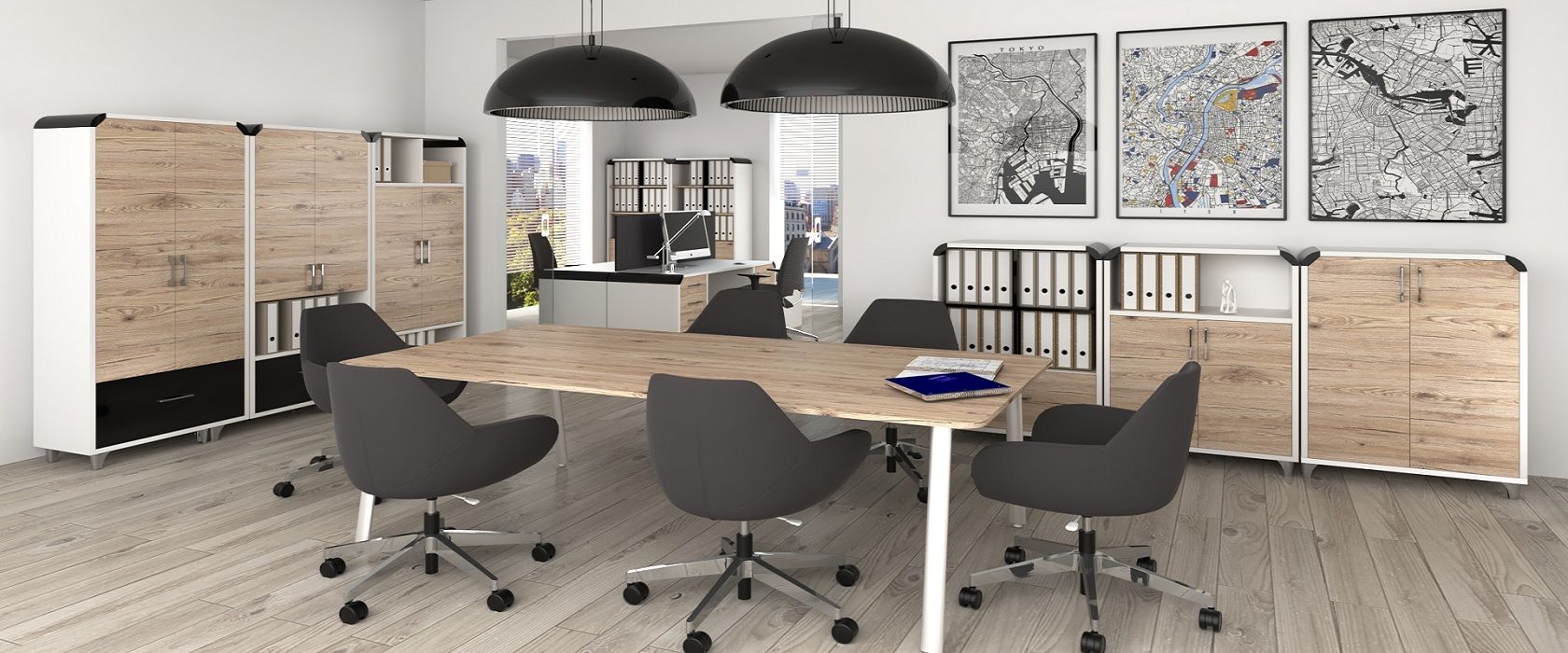 19 POPULAR OFFICE DESIGN STYLES 2023 Biurowe Retro slider 1